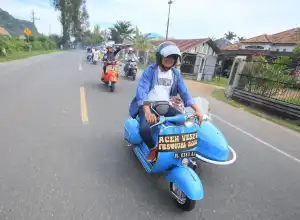 Komunitas Vespa Diharap Jadi Pilar untuk Promosikan Pariwisata dan Budaya Aceh