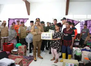Kepala BNPB Tinjau Langsung Kondisi Banjir di Aceh Tamiang