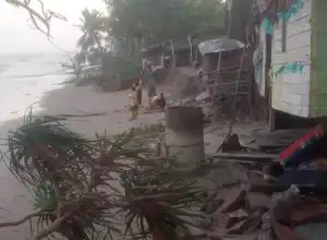 29 Rumah di Pesisir Pantai Aceh Utara Diterjang Abrasi