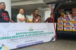 Pemerintah Aceh Salurkan Bantuan Bagi Warga Aceh yang Menjadi Korban Gempa di Cianjur