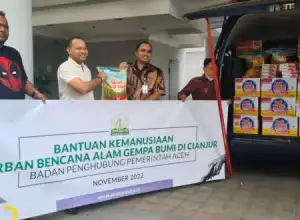 Pemerintah Aceh Salurkan Bantuan Bagi Warga Aceh yang Menjadi Korban Gempa di Cianjur