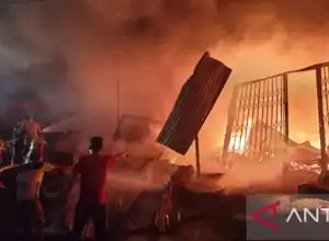 12 Ruko di Nagan Raya Hangus Terbakar