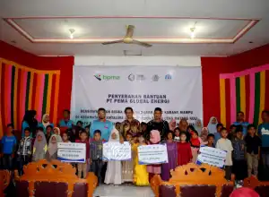 PGE Serahkan Beasiswa Untuk 70 Siswa Yatim Dhuafa dan Keluarga Pra Sejahtera di Aceh Utara 