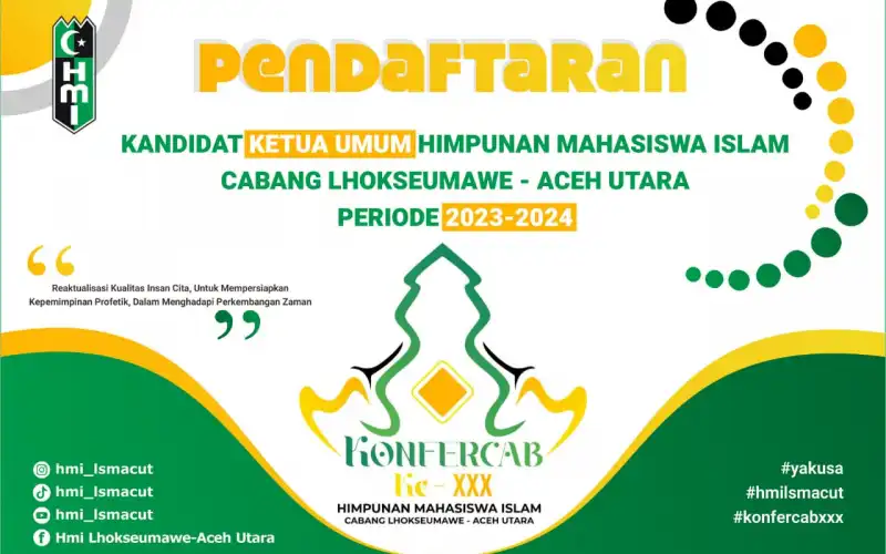 9 Kandidat Siap Bertarung di Kofercap HMI Aceh Utara-Lhokseumawe