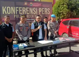 Polisi Tangkap Pelaku Percobaan Pembunuhan Terhadap Waka Polsek di Aceh Utara 
