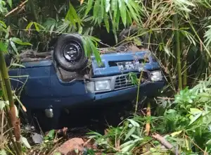 Mobil Panther Pick Up Masuk Jurang Sedalam 5 Meter di Bener Meriah