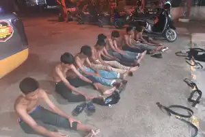 Terlibat Tawuran, 13 Pelajar di Lhokseumawe di Tangkap