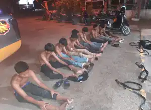 Terlibat Tawuran, 13 Pelajar di Lhokseumawe di Tangkap