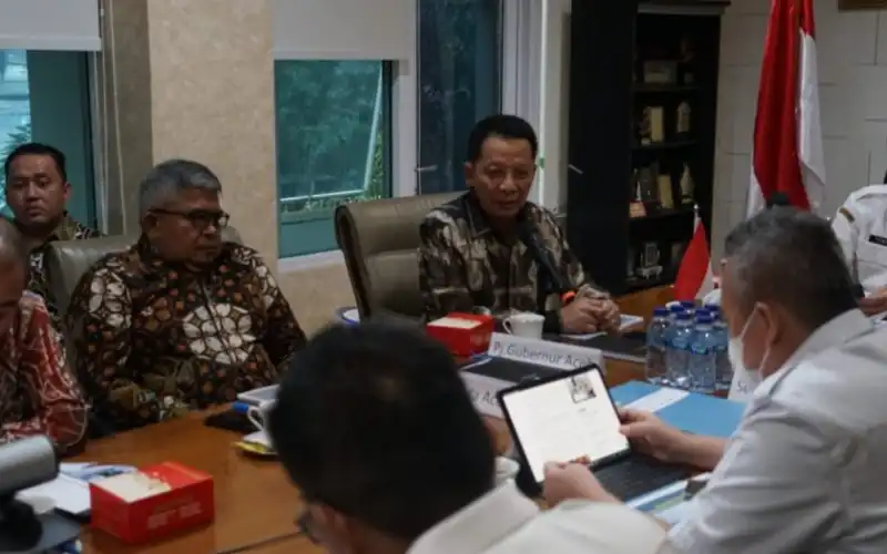 PJ Gubernur Aceh Temui Mendagri dan Melaporkan Pertanggungjawaban Triwulan II