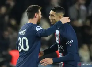 PSG Berhasil Menang 2-1 atas Toulouse Lewat Tendangan Gol Lionel Messi dan Achraf Hakimi 