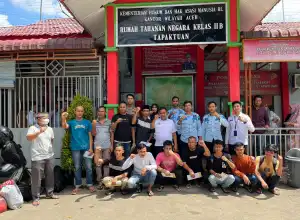 12 WBP Rutan Tapaktuan Dapat Asimilasi Rumah Covid 19, Ini Harapan Kalapas