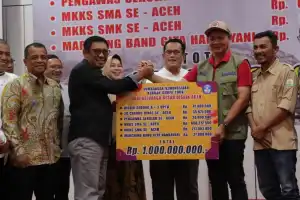 Dinas Pendidikan Aceh Sumbang 1 Miliar lebih untuk Korban Gempa Turki