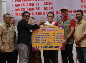 Dinas Pendidikan Aceh Sumbang 1 Miliar lebih untuk Korban Gempa Turki