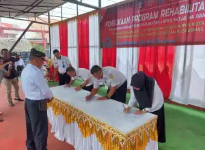 Lapas Banda Aceh dan BNN Kota Banda Aceh MoU Program Rehebalitasi Narkoba