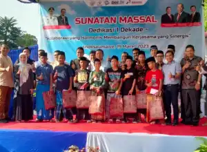 Satu Dekade, PT PAG Gelar Khitanan Massal di RSU Arun Lhokseumawe