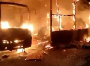 Bengkel Mobil di Lhokseumawe Terbakar, 5 Mobil dan 1 Sepeda Motor Ikut Hangus Terbakar