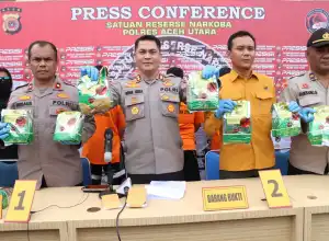 Polres Aceh Utara Ungkap Kasus 12 Kg Sabu, 3 Tersangka Diamankan