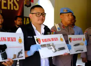 Polres Aceh Utara Ungkap Kasus Kepemilikan Senjata Api Dari Mukim & Ayah Moren
