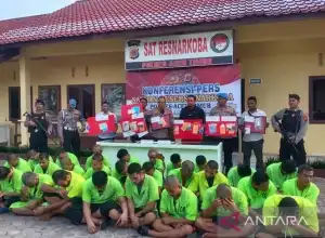 28 Orang Pengedar Narkotika di Aceh Timur Ditangkap