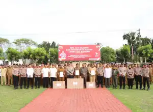Polres Aceh Utara Gelar Apel Satlamling 2023