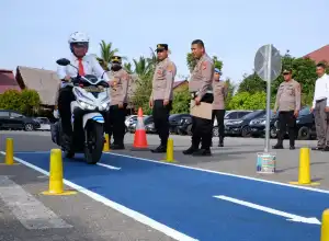 Polres Aceh Utara Launching Sirkuit Praktik SIM Terbaru