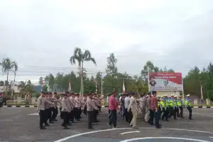 Meningkatkan Kemampuan, Personel Polres Bener Meriah Ikuti Latihan PBB