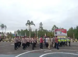 Meningkatkan Kemampuan, Personel Polres Bener Meriah Ikuti Latihan PBB