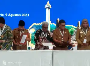 Pj Bupati Aceh Utara Hadiri Penandatanganan Pakta Integritas Bantuan Penyusunan RDTR dari  Kementerian ATR