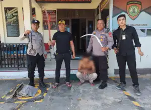 Personel Polsek Banda Sakti Amankan Salah Satu Komplotan Begal Geng Motor GPS
