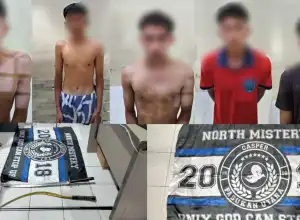 Diduga Hendak Tawuran, Polisi Amankan 5 Remaja Geng Casper dan PNS di Lhokseumawe 