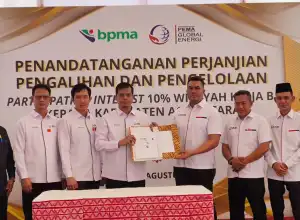 PGE Serahkan 10 Persen Participating Interest WK B kepada Pemerintah Aceh Utara 