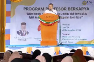 USK Luncurkan Produk Probiotik untuk Cegah Stunting di Aceh Besar