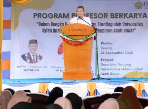 USK Luncurkan Produk Probiotik untuk Cegah Stunting di Aceh Besar