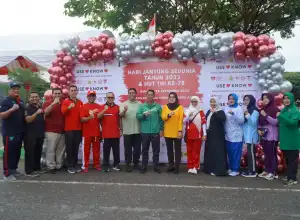 PERKI dan YJI Aceh Peringati Hari Jantung Sedunia di Blang Padang Banda Aceh