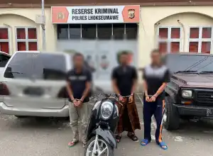 Tim Resmob Polres Lhokseumawe Bekuk Tiga Tersangka Curanmor