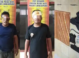 Polisi Tangkap Dua Pelaku Curas di Muara Batu, Satu Melarikan Diri