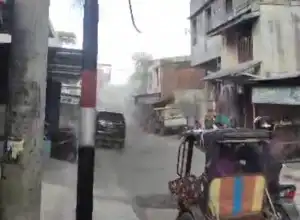 Angin Puting Beliung Lintasi Pasar Impres, Aceh Tengah