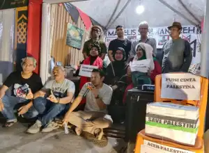 8 Penyair Aceh Baca Puisi Cinta untuk Palestina di Stand MaSA PKA-8