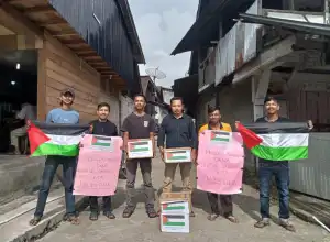 Pemuda Karang Taruna Reronga Adakan Aksi Peduli Palestina