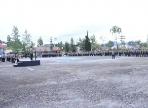 Polres Bener Meriah Sambut 48 Siswa Latihan Kerja Bintara Diktukba