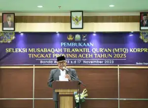 Seleksi MTQ Korpri Tingkat Provinsi Aceh Tahun 2023 Resmi Dibuka