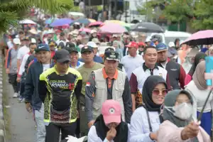 Kapolres Bener Meriah Ikut Serta Meriahkan Hari Korpri dan HUT PGRI
