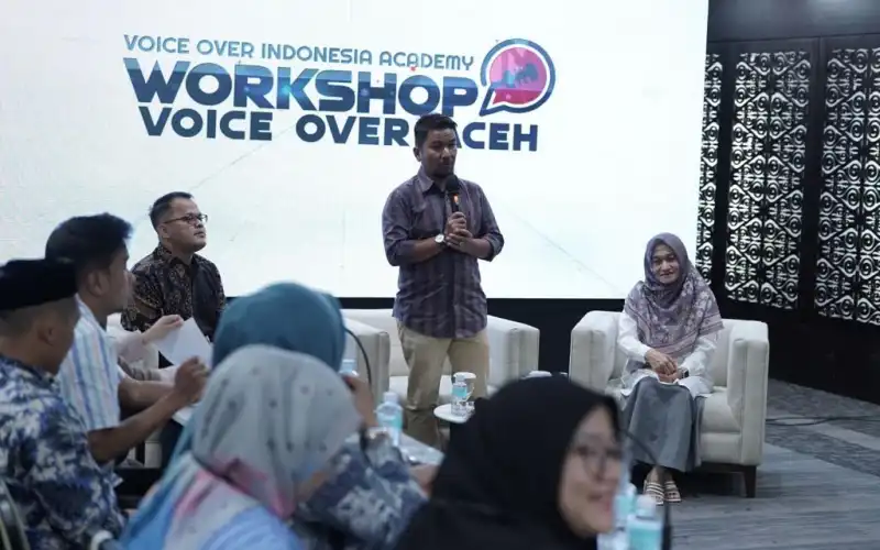 30 Pelaku Ekraf Aceh Ikuti Workshop Voice Over