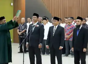 Rektor USK Lantik Dekan Baru Fakultas Pertanian dan FMIPA