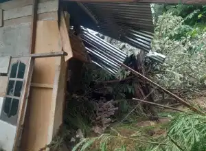 Satu Rumah Warga Tertimpa Longsor di Lhokseumawe 