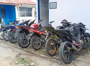 Polisi Amankan 121 Unit Sepeda Motor Berknalpot Brong