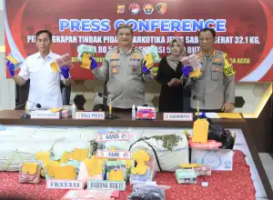 Per Medio Januari, Polda Aceh Ungkap 46 Kasus Narkotika