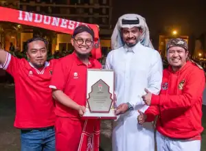 Suporter Indonesia Raih Penghargaan di Piala Asia 2023