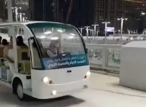Asyik! Jemaah Kini Bisa Tawaf Umrah Pakai Mobil Golf 