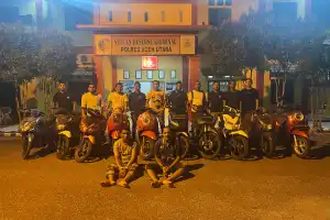 Dua Pelaku Curanmor di Aceh Ditangkap, 10 Sepmor Diamankan